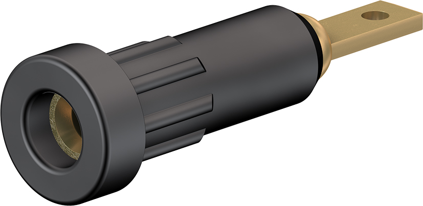 2 mm socket zwart - EB2 zwart