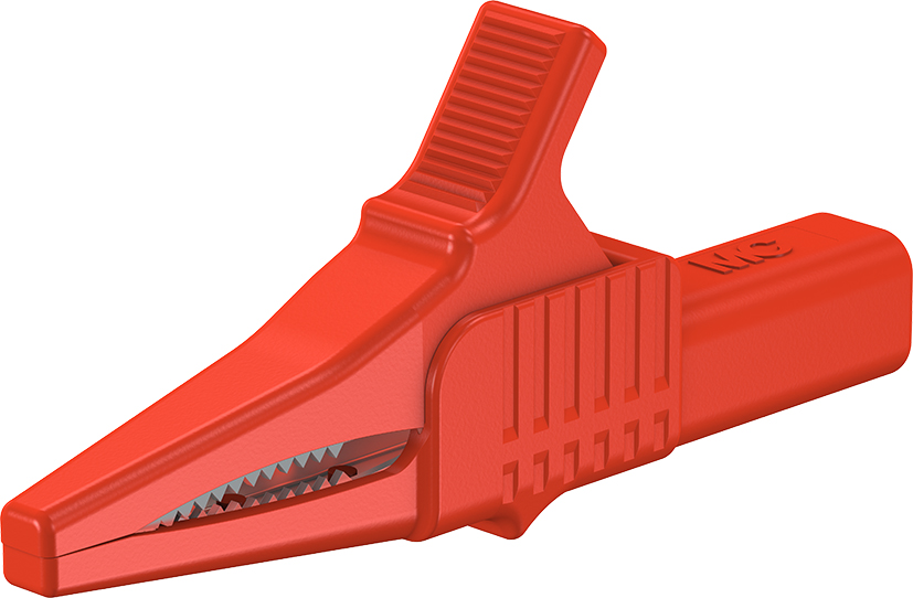 4 mm veiligheidstestclip rood - XKK-1001 rood