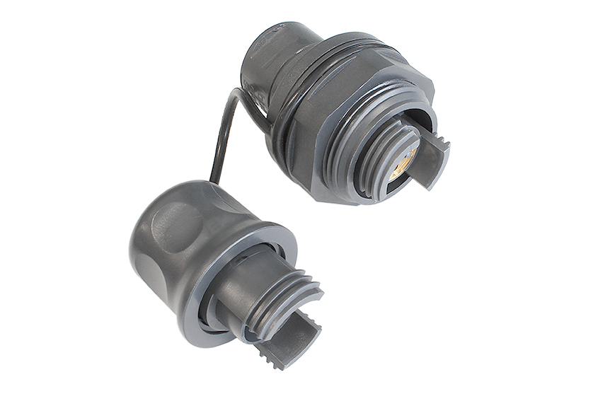 2 Channel Jam Nut Bulkhead Connector