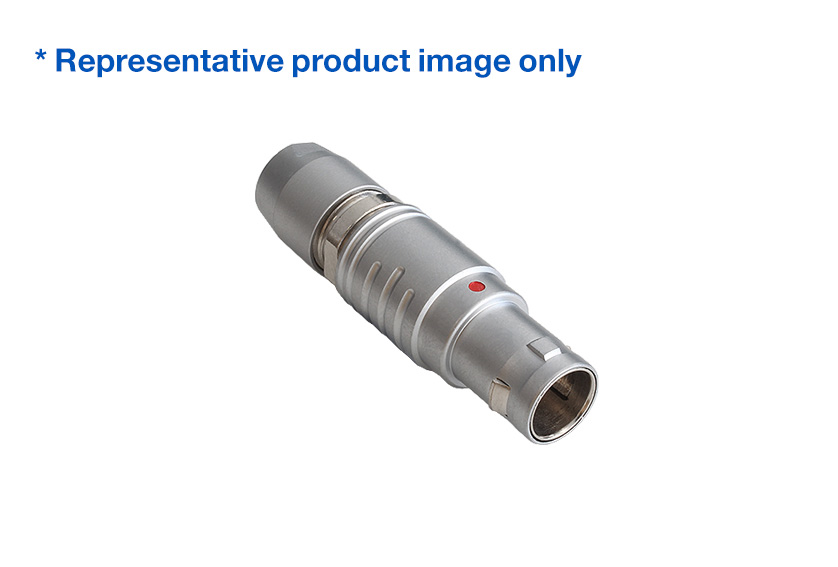 3 Contacts Straight Plug 1X Series Push Pull Connector