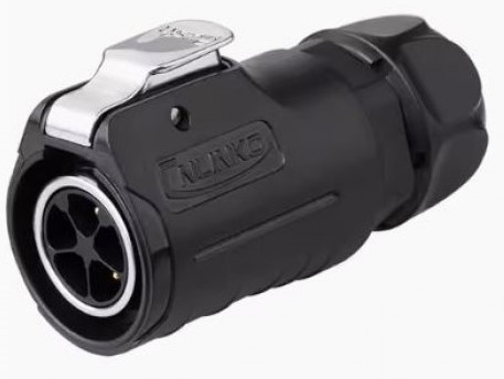 LP20 5-polige mannelijke connector Snelle vergrendeling IP67/68 kunststof+metaal