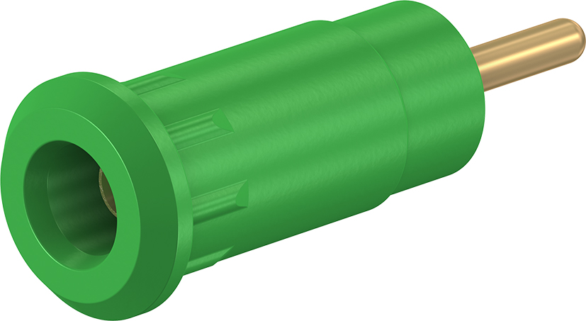 2 mm geïsoleerd stijf inbouwcontact groen - SEB2-R groen