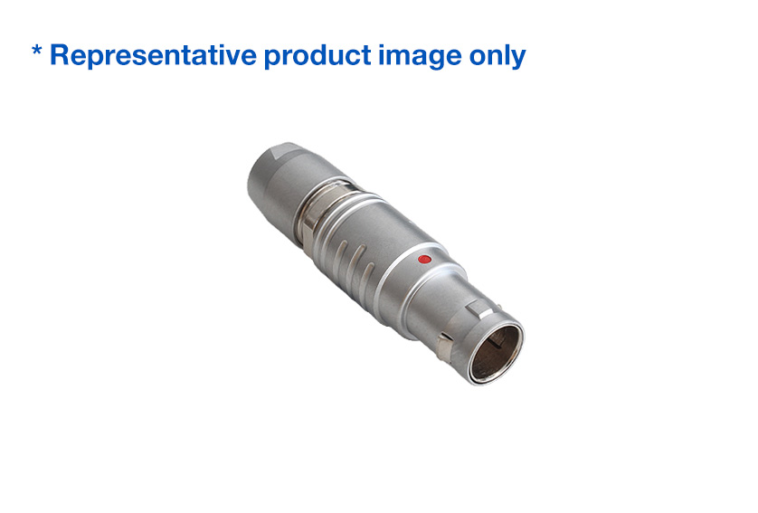 10 Contacts Straight Plug 1X Series Push Pull Connector