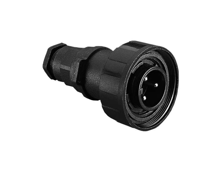 PX0736 Series 2 Contact Plug Screw Termination (Contacts Supplied Fitted) 7mm-9mm Cable Blue Insert And Gland Nut