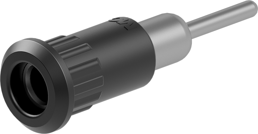 4mm zwarte fitting - EB4-IR/N zwart