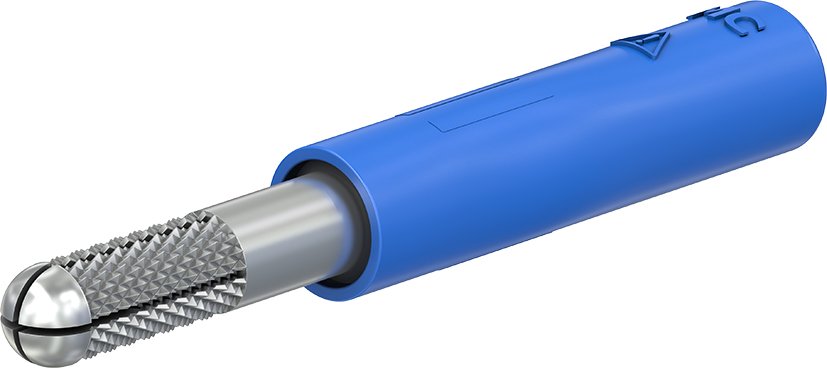 4 mm adapter blauw - A-SLK4-S blauw
