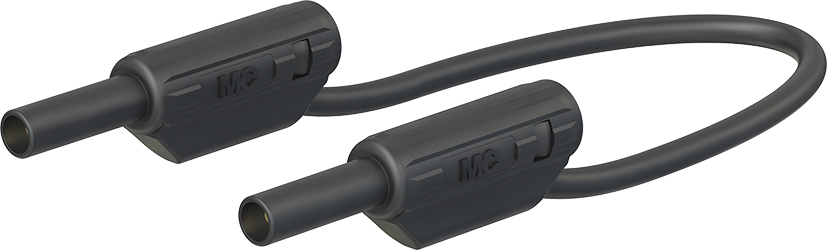 2 mm veiligheidsproefkabel 30 cm zwart - SLK205-K zwart