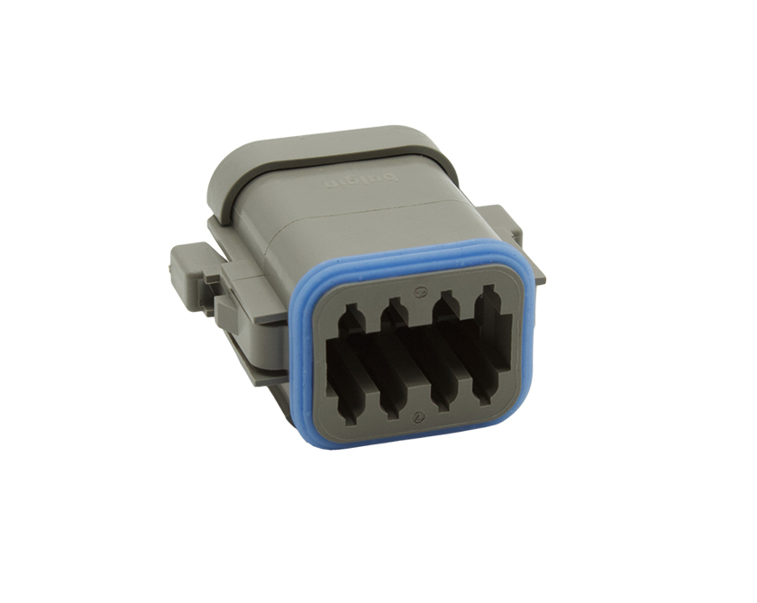 8 Contacts Male Standard Rectangular Grey Connector - PEC