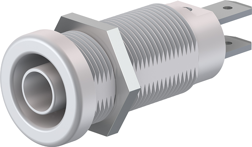 4 mm paneelmontage-inbouwcontact wit - XEB-1R wit