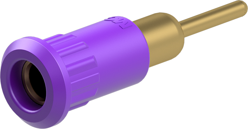 4mm contactdoos violet - EB4-IR/A violet