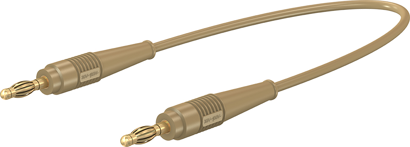 4 mm aansluitkabel 25 cm bruin - LK410L-41/A bruin