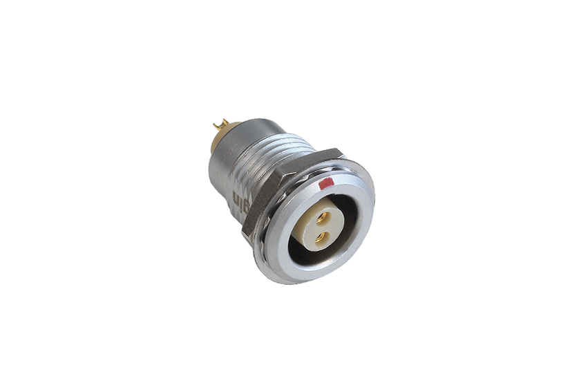 2 Contacts Fixed Socket 1X Series Push Pull Connector