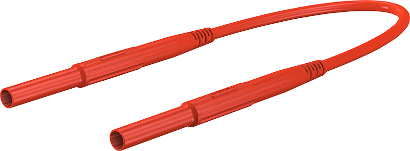 4 mm veiligheidstestkabel 150 cm rood - XHM-5000 rood