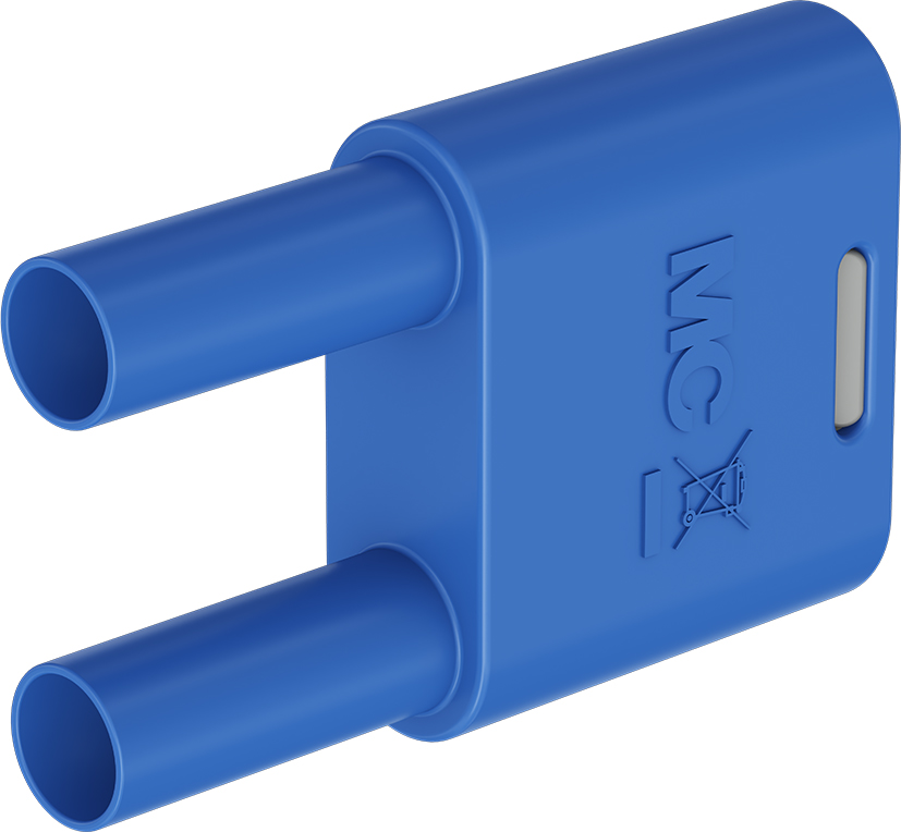 4mm geïsoleerde verbindingsstekker blauw - SKS2-4N-19 blauw