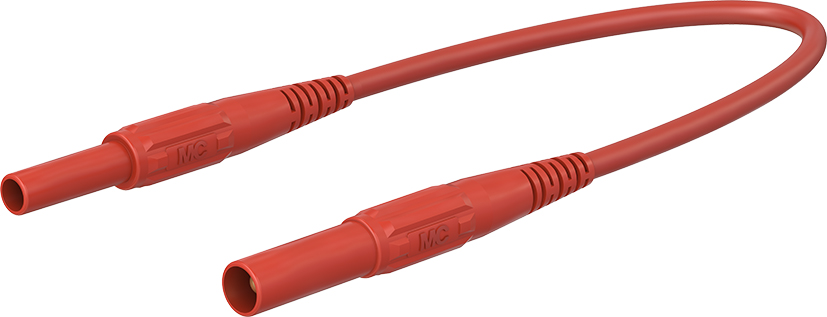 4 mm veiligheids-testkabel 50 cm rood - XKF-414 rood