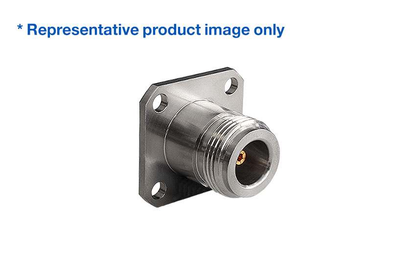 N Jack Straight 4 Hole Flange RF Connector
