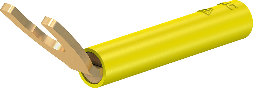 4 mm gele adapter - B4-I/KA geel
