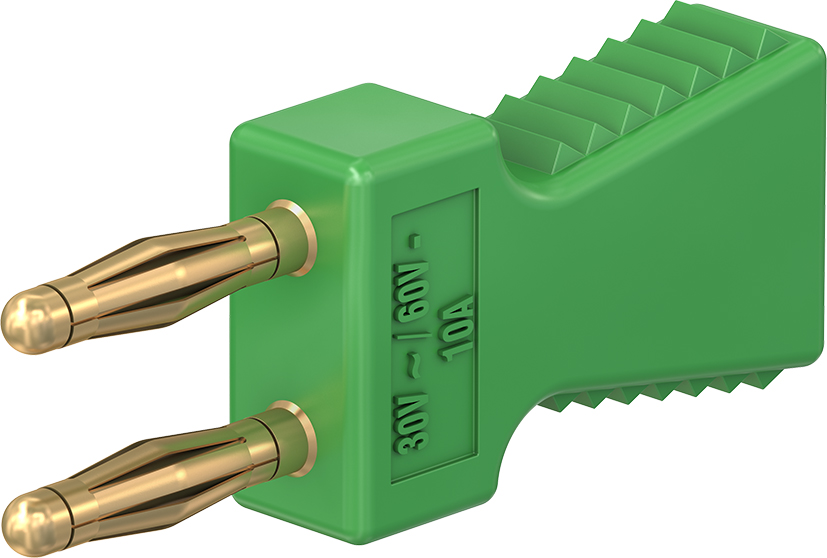 2 mm verbindingsstekker groen - KS2-6L/A groen