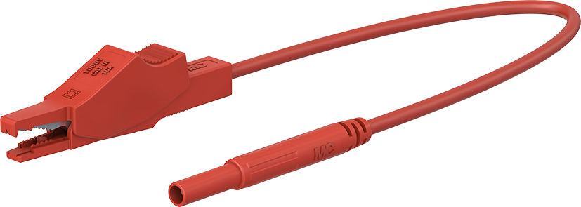 2 mm veiligheidsclipkabel 100 cm rood - XALF rood