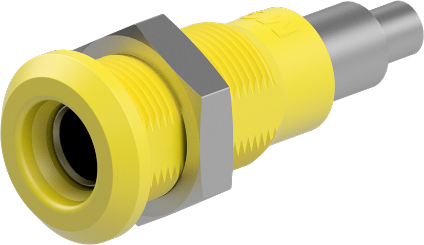 4mm gele fitting - LB4H-IE/N geel