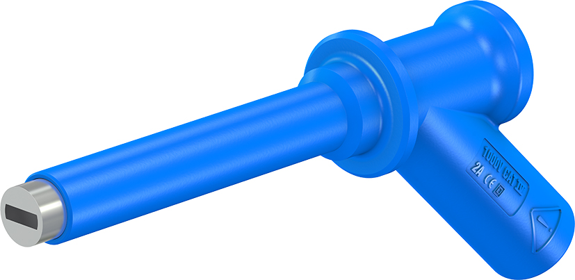 Magnetische adapter met starre 4 mm fitting blauw - XMA-7L blauw