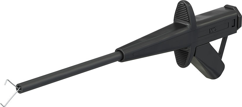 4 mm veiligheidstestclip zwart - SKPS-4 zwart