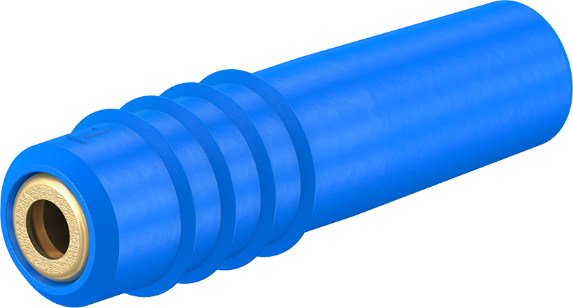1 mm contactdoos compleet blauw - SLS1-B blauw
