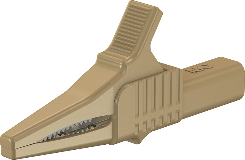 4 mm veiligheidstestclip bruin - XKK-1001 bruin