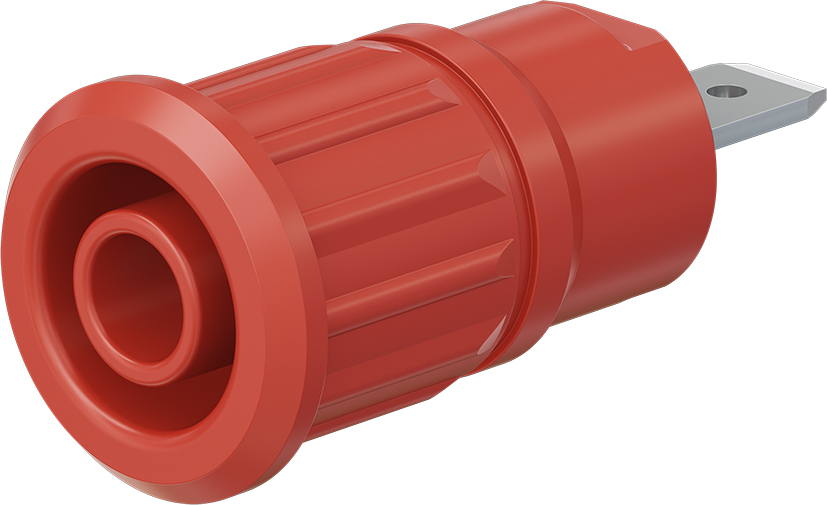 4 mm veiligheidssokkel rood - SEB4-F/N rood