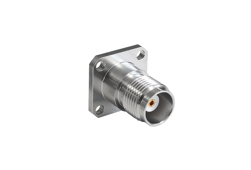 TNC Jack Straight 4 Hole Flange RF Connector