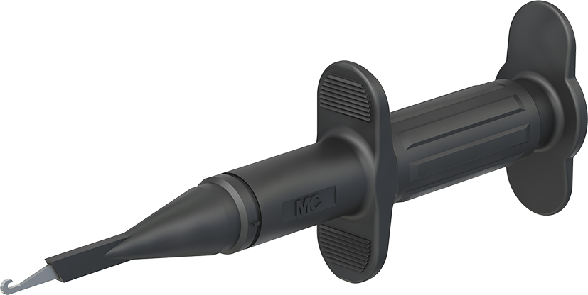 4 mm testconnector zwart - GRIP-A zwart