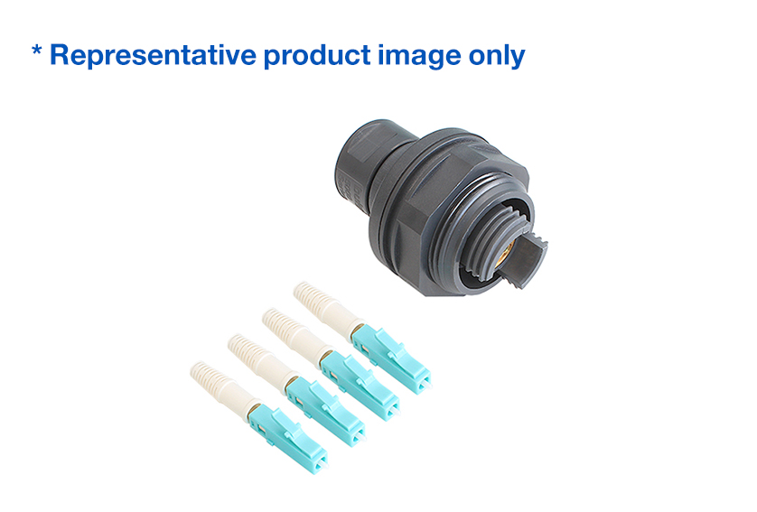 4 Channel Jam Nut to LC Connector Cable Assembly