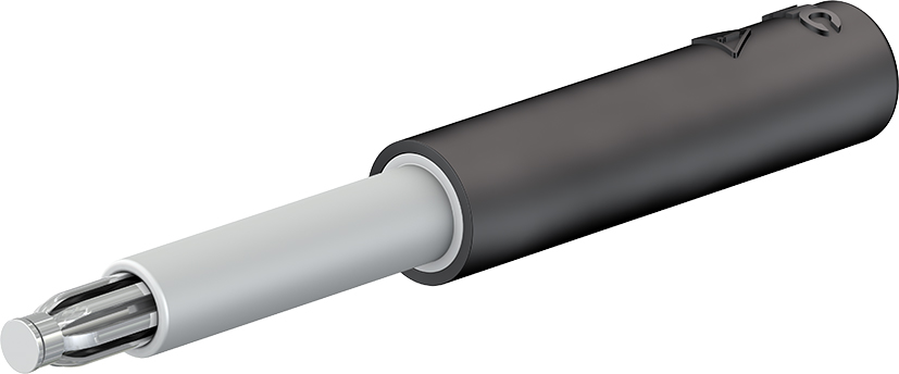4 mm-adapter zwart - PS2,3 zwart