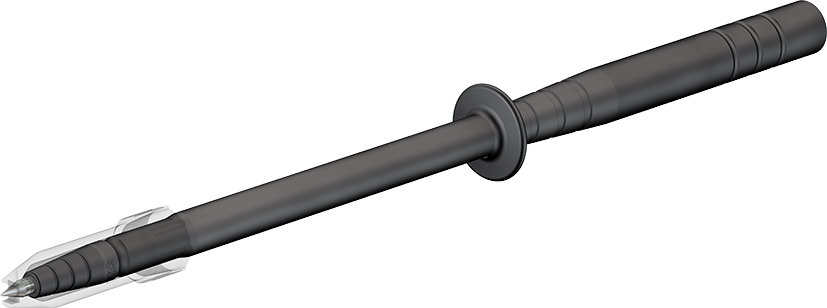 2 mm veiligheidssonde zwart - SPP2-S zwart
