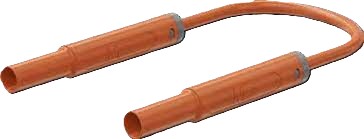 MULTILAM-stekker Ø 4 mm met isolerende huls aan beide uiteinden.
