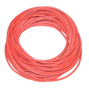 PVC hoogstroom draden FLEXI-S 4,0 rood (1 meter)
