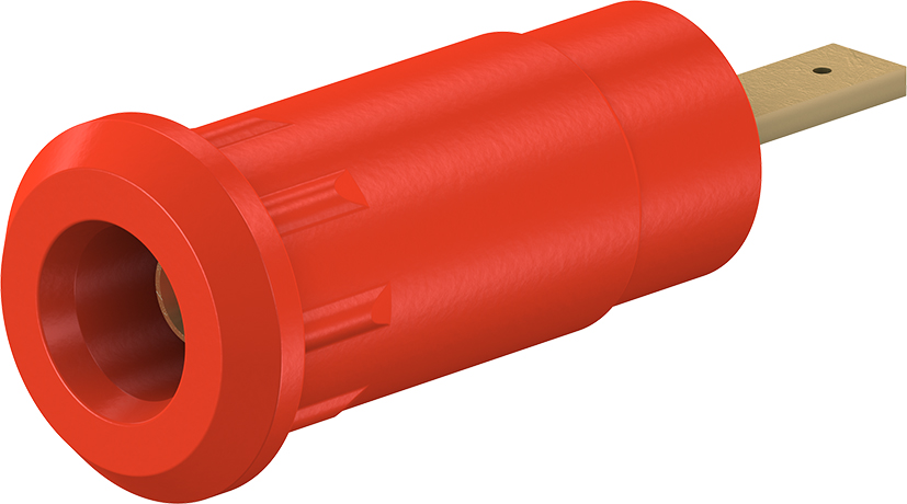 2 mm geïsoleerde stijve rode contactdoos - SEB2-F2,8 rood