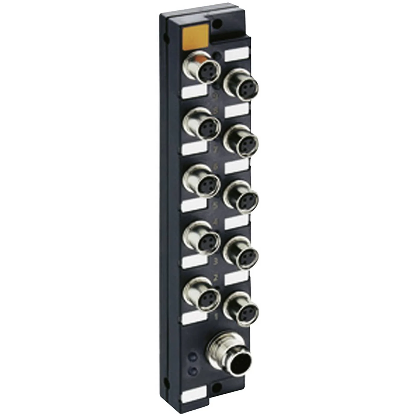 LioN-S passief, 10 poorten, LED, M12-verbinding