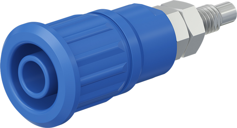 4 mm veiligheidscontact blauw - SEB4-G/N-X blauw
