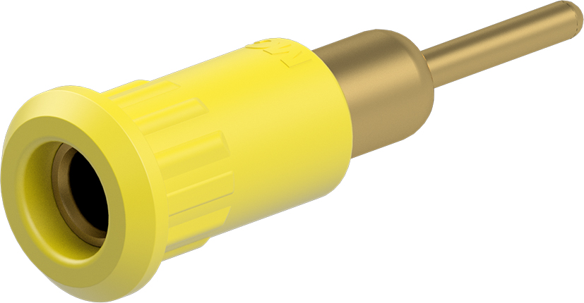 4 mm gele fitting - EB4-IR/A geel