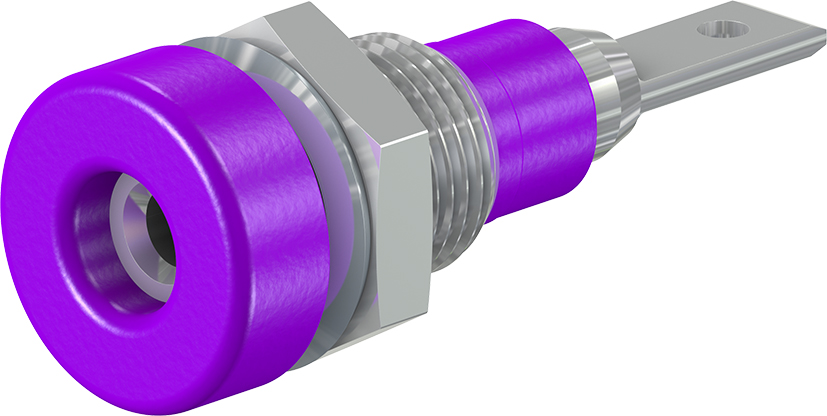 2 mm fitting violet - LB-I2R violet - Zeskantmoer