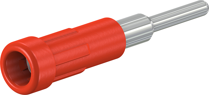 2 mm geïsoleerde stijve socket rood - EPB-2N/S rood