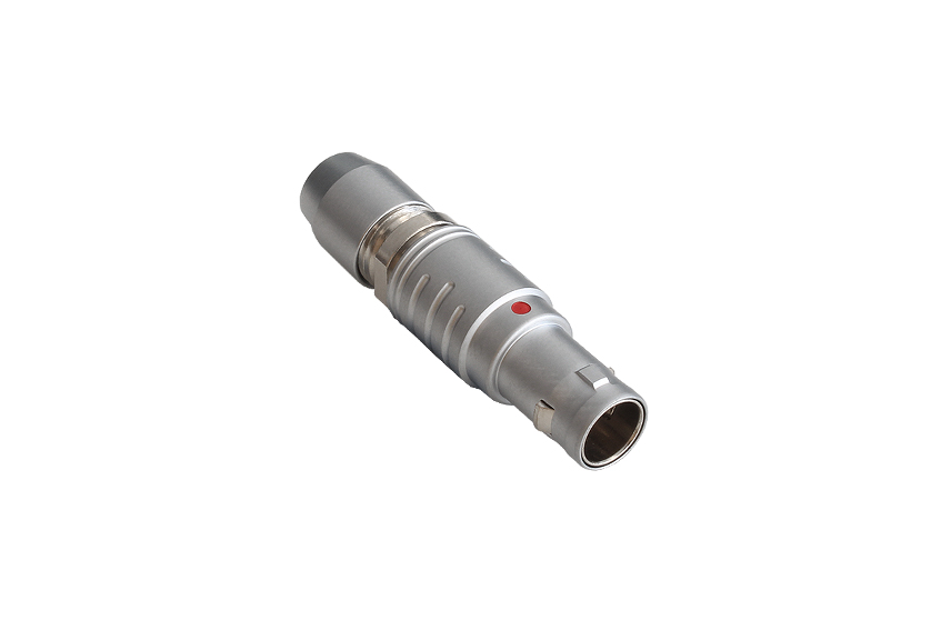 2 Contacts Straight Plug 0X Series Push Pull Connector