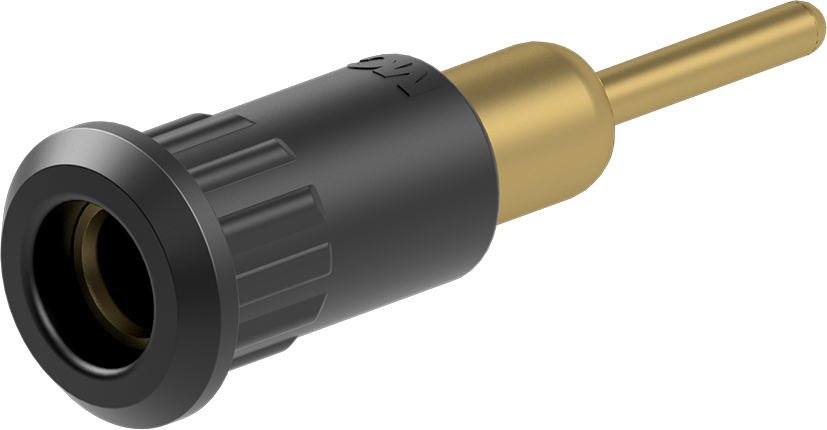 4mm fitting zwart - EB4-IR/A zwart
