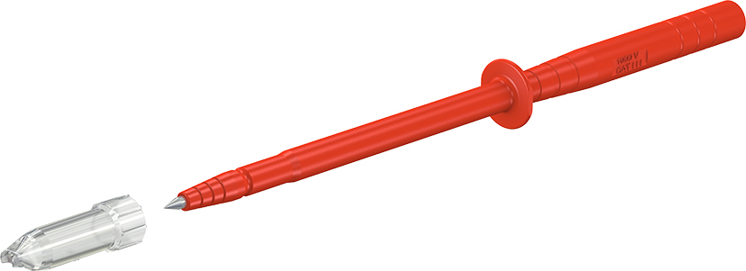 4 mm veiligheidssonde rood - SPP4-S rood