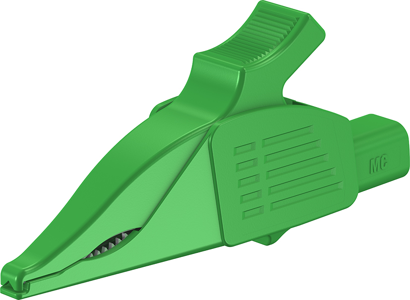4 mm testclip dolfijn groen - XDK-1033/I-2 groen