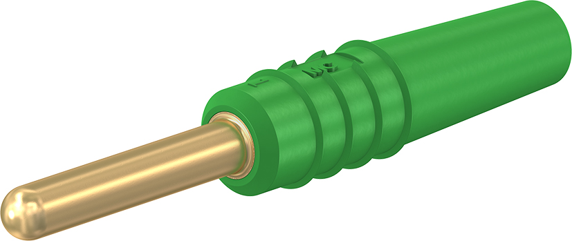 2 mm stekker volledig groen - SLS2-S groen