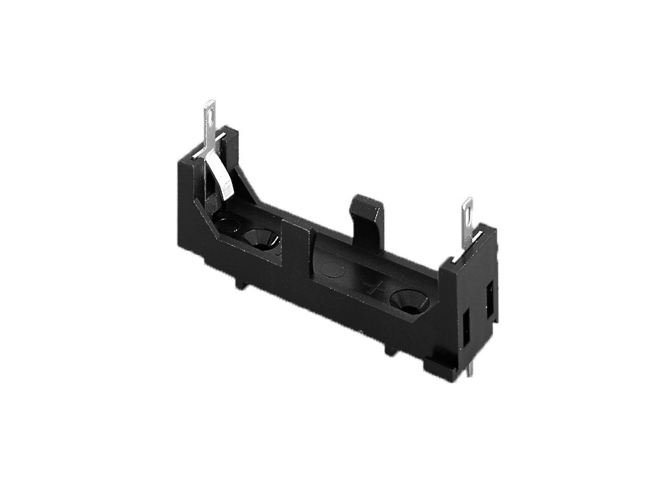 AAA/R03 Size PCB/Base Mounting Battery Holder - 1 Cell