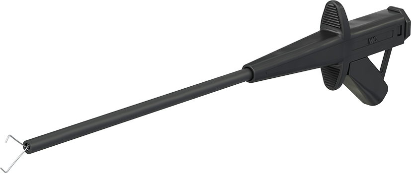 4 mm veiligheidstestclip zwart - SKPS-4_100 zwart