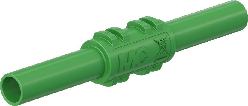 4 mm geïsoleerde loodkoppeling groen - XHK groen
